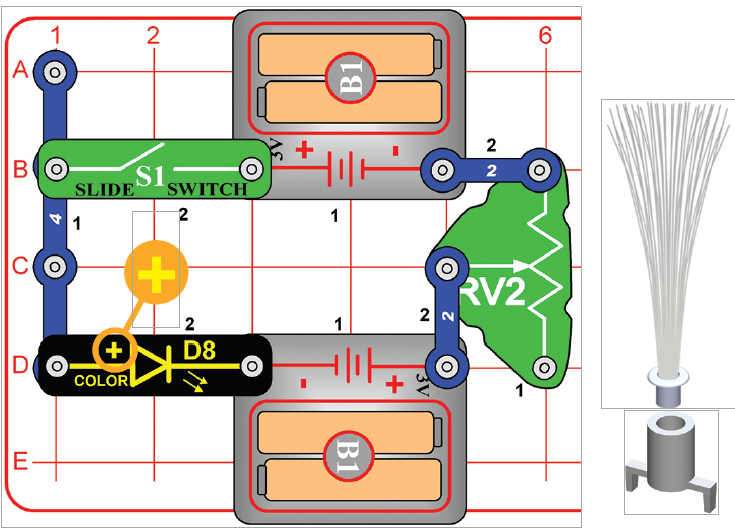 Circuite electronice pentru copii Elenco Snap Circuits® SCP11 LED FUN proiectul #4 - elenco